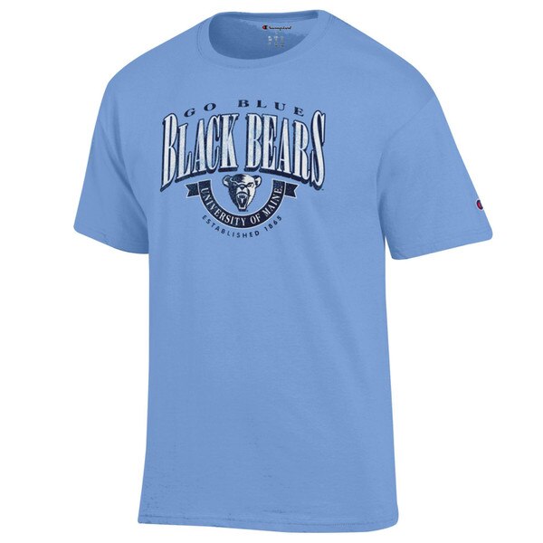Champion Go Blue Black Bears University of Maine Tee
